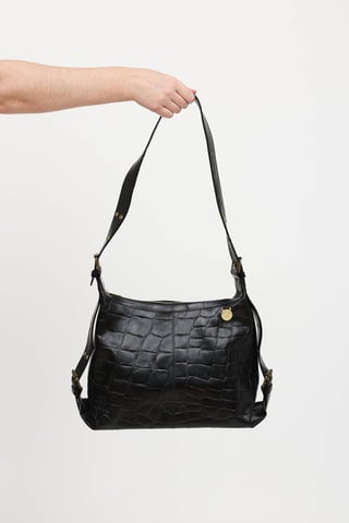 Embossed Congo Shoulder Bag