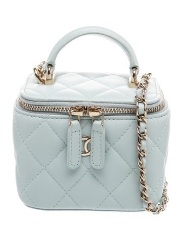 Mini Top Handle Vanity Case w/ Chain