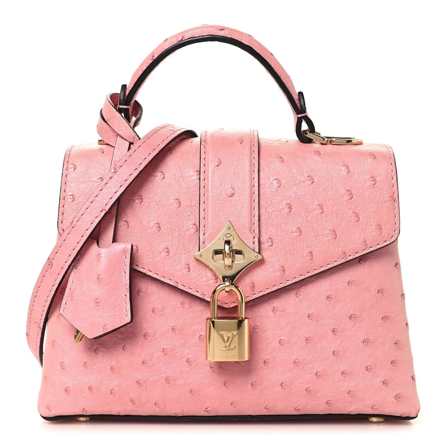Louis Vuitton Louis Vuitton Ostrich Rose Des Vents Mini Pink