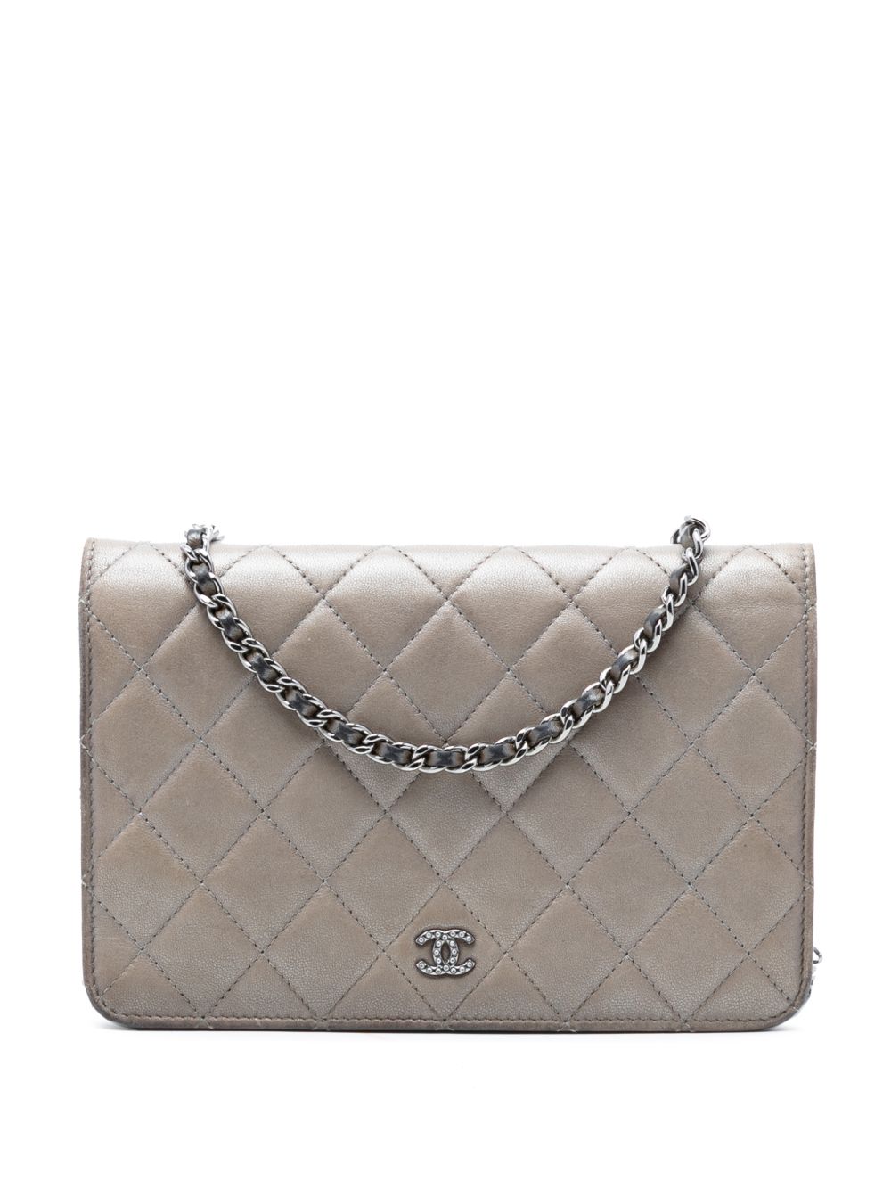 2018-2019 CC Quilted Lambskin Full Flap Wallet on Chain crossbody bag