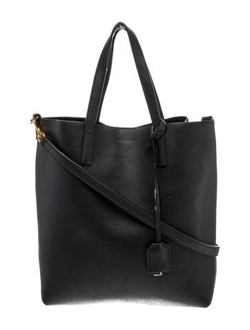 Leather North/South Shopping Tote Toy