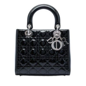 Medium Patent Cannage Lady Dior
