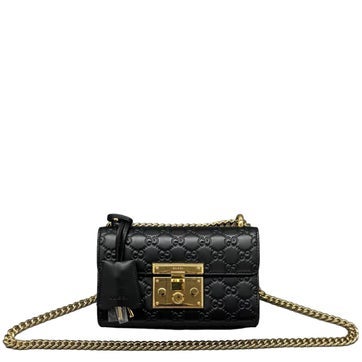 Calfskin Padlock Shoulder Bag Small