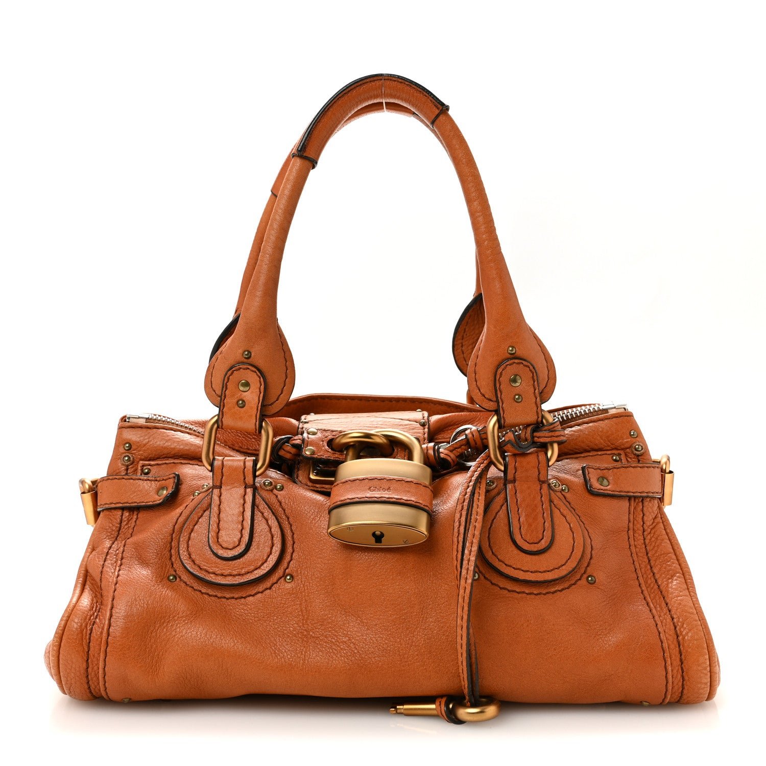 Chloe Calfskin Medium Paddington Satchel Ecureil Brown