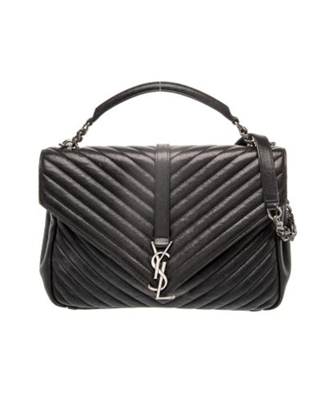 Saint Laurent Laurent Leather College Shoulder Bag Medium