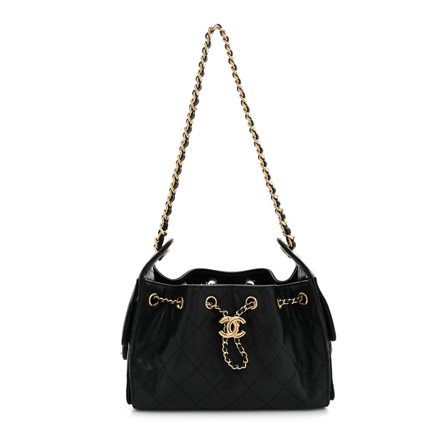 Chanel Caviar Quilted Mini Chanel 25 Handbag Black