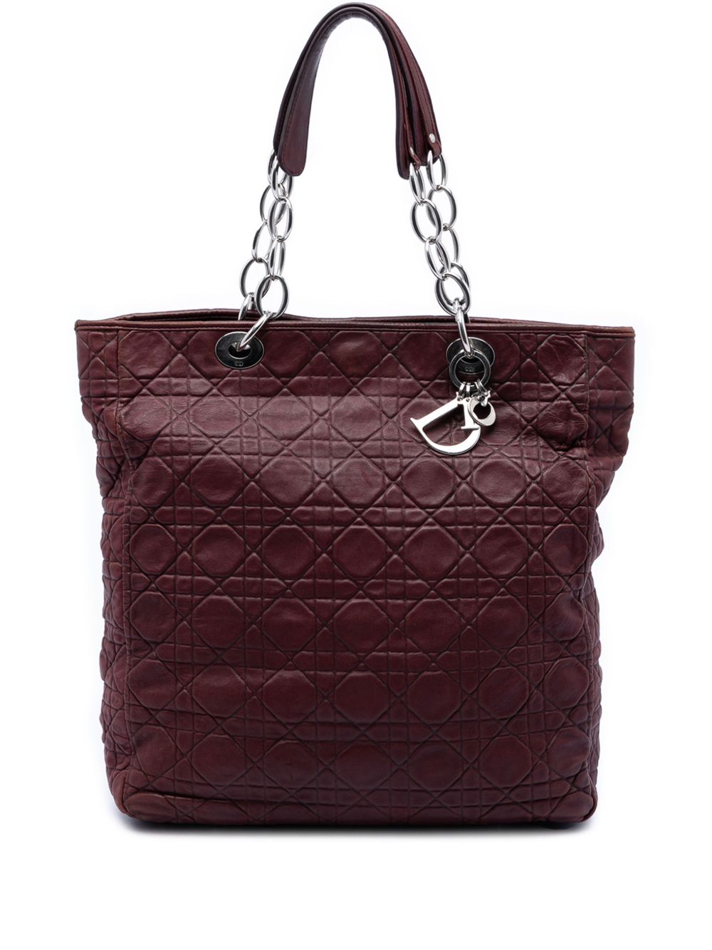 2008 Large Lambskin Cannage Lady Dior Soft Shopping tote bag