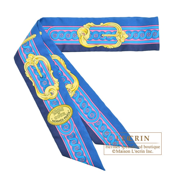 Hermes Twilly Bride de Cour Indigo/Rose vif/Gold Silk
