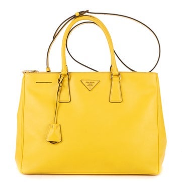 Leather Large Galleria Double Zip Tote