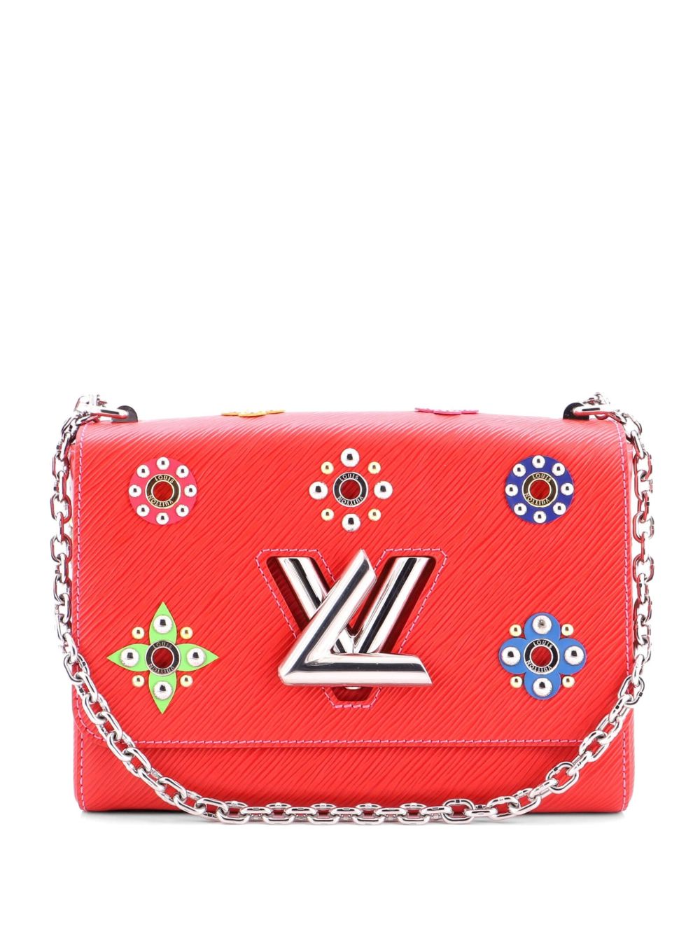 Louis Vuitton Twist Handbag Limited Edition Flower Embellished Epi Leather MM crossbody bag