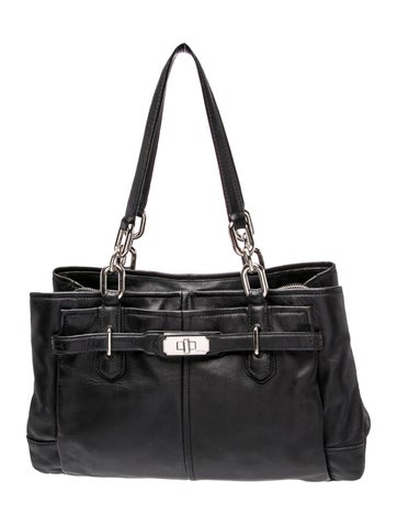 Leather Top Handle Bag