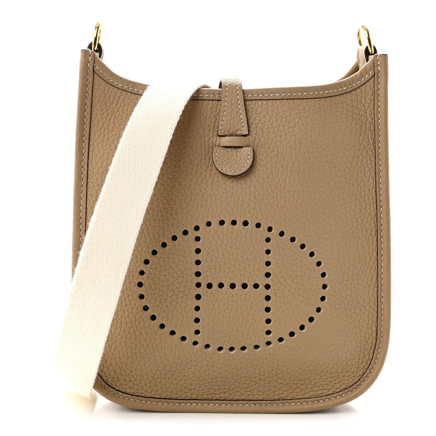 Hermes Taurillon Clemence Amazone Evelyne TPM Trench Craie