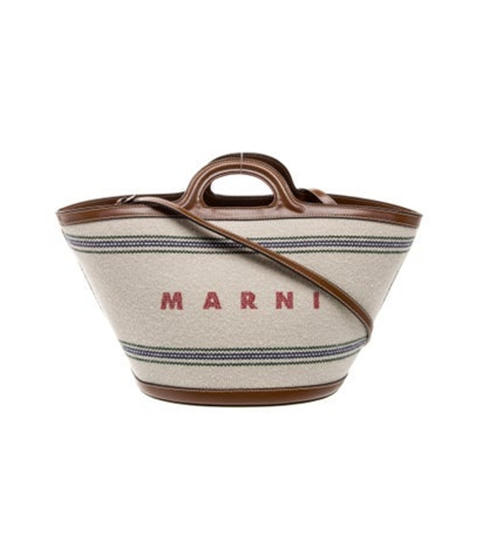 Marni Canvas Top Handle Bag