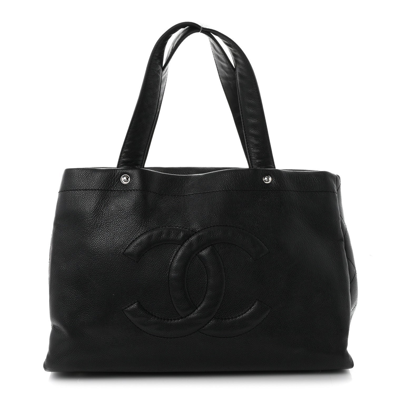 Chanel Caviar Executive Cerf Shopper Tote Black