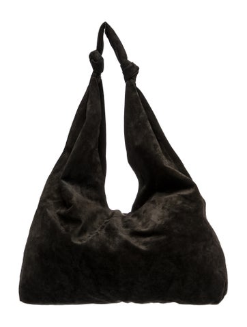The Row Suede Bindle Large