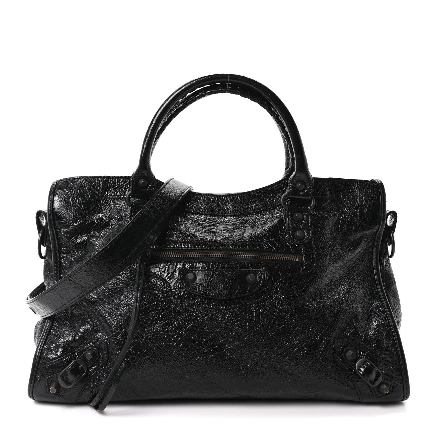Balenciaga Agneau Arena Classic Hardware Medium Le City Black