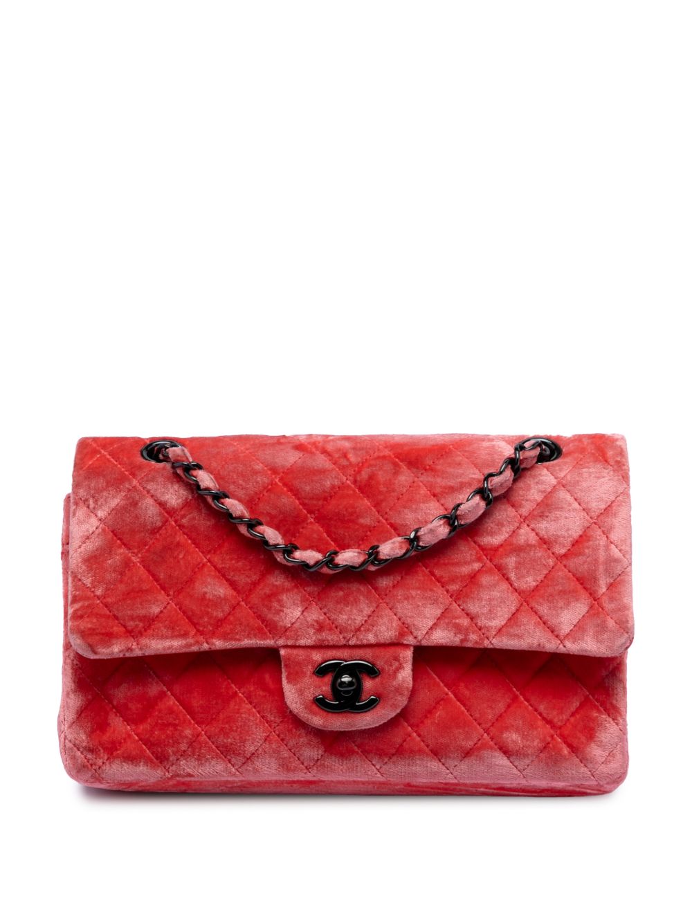 2014-2015 Medium Classic Velvet Double Flap shoulder bag