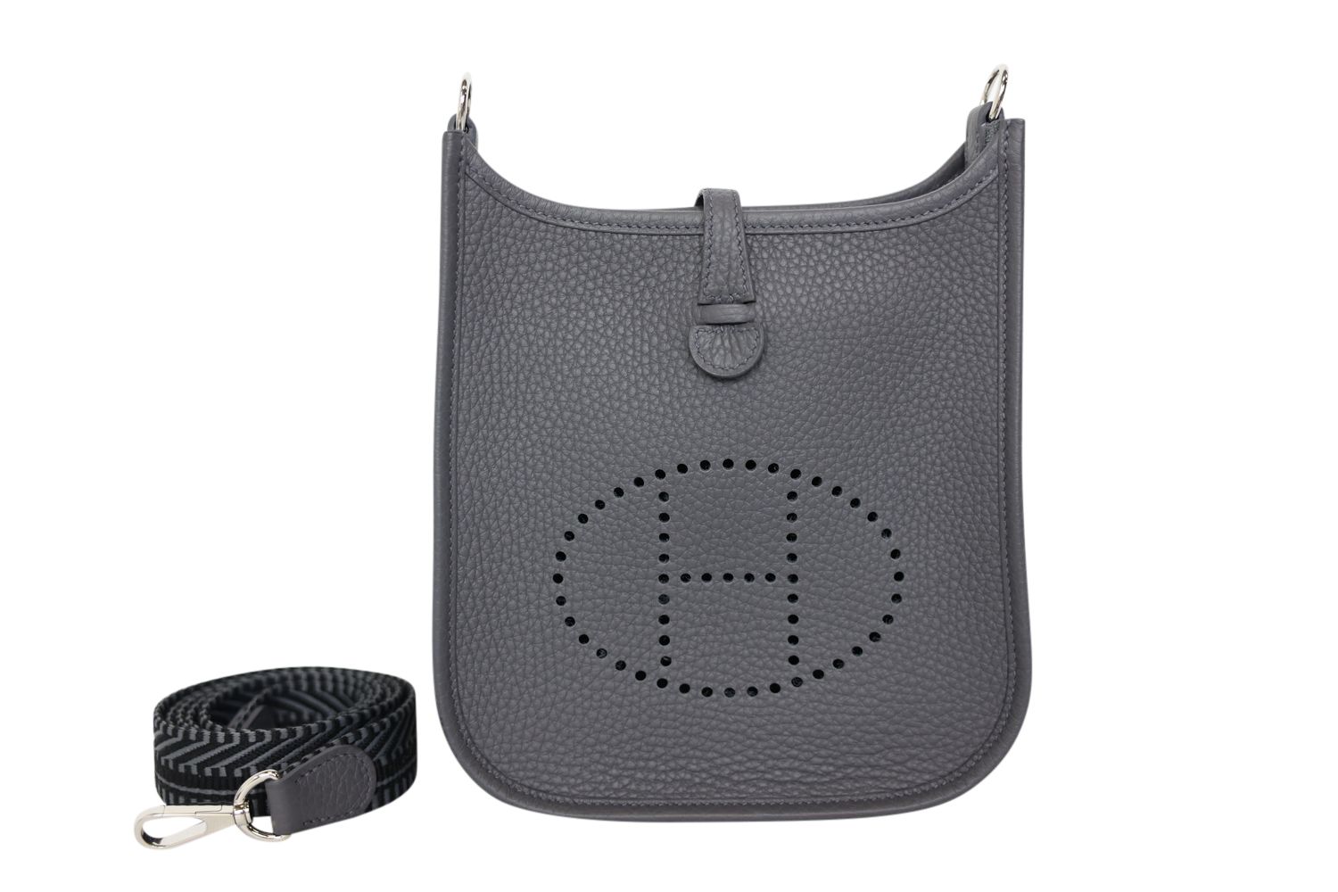 Hermes Hermes Evelyne 16 Amazone, Gris Meyer Gray Clemence with Palladium Hardware, New in Box WA001