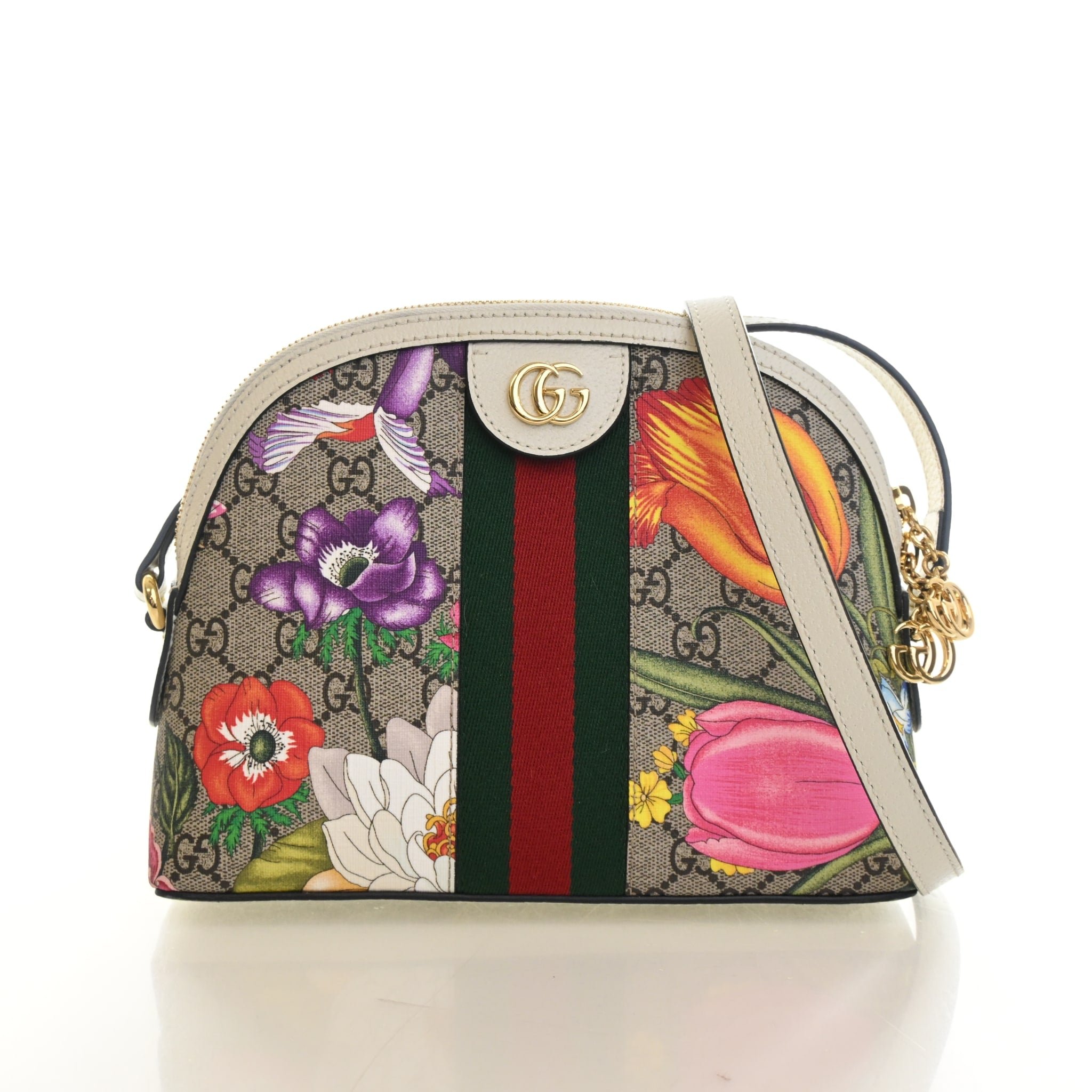 Gucci GG Flora Ophidia Dome Crossbody Bag