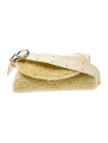 Jil Sander Shearling Shoulder Bag