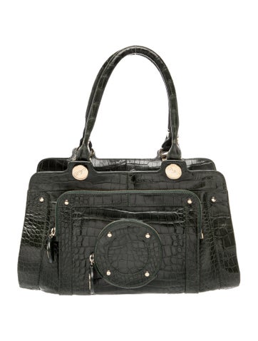 Roger Vivier Crocodile Top Handle Bag