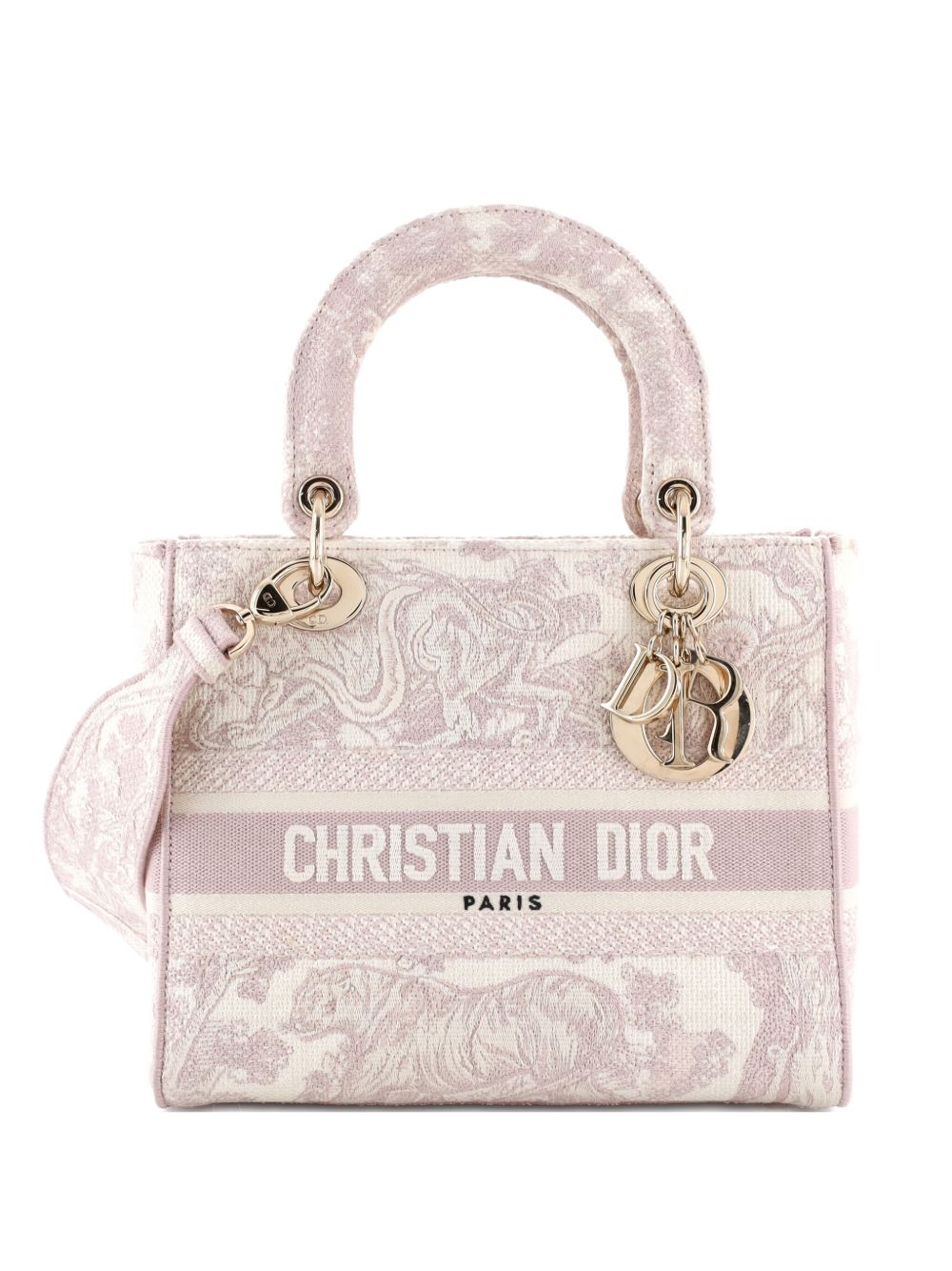 Toile de Jouy Lady D-Lite Bag Embroidered Canvas tote bag