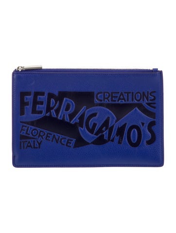 Salvatore Ferragamo Leather Clutch