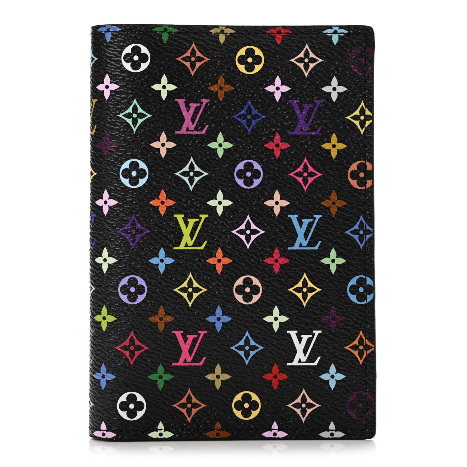 Louis Vuitton LV X TM Monogram Multicolor Passport Cover Black