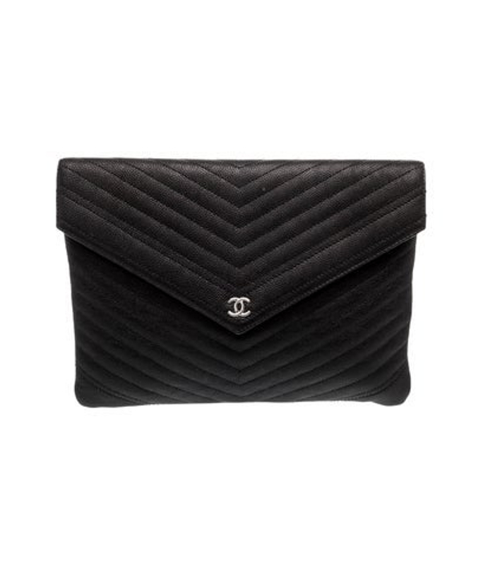 Chanel Chevron Flap Clutch