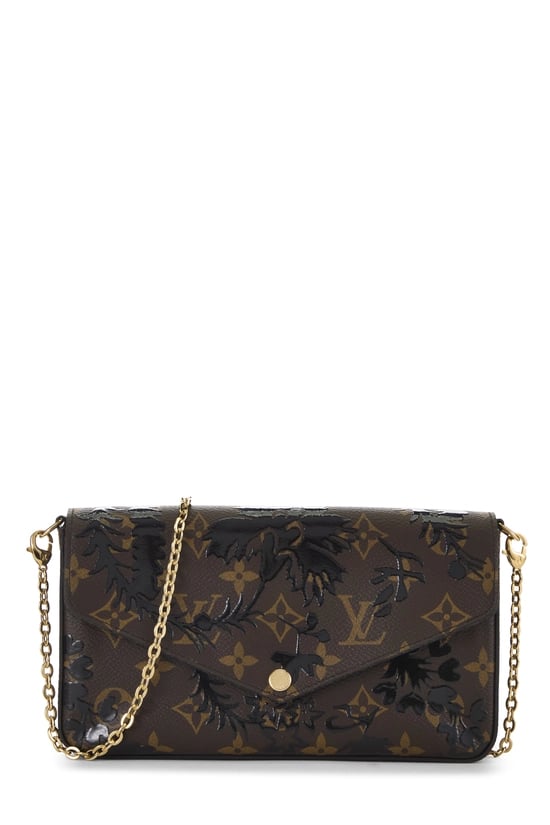 Black Monogram Blossom Pochette Felicie