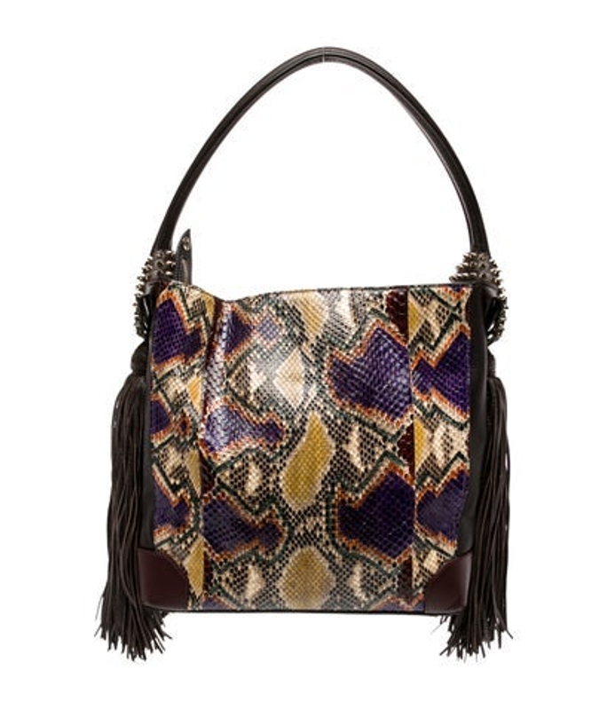 Christian Louboutin Louboutin Spike Eloise Fringe Hobo