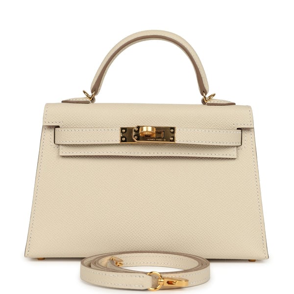 Hermes Hermes Special Order (HSS) Kelly Sellier 20 Craie Verso Epsom Gold Hardware