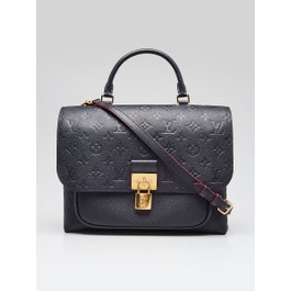 Louis Vuitton Marine Rouge Empreinte Leather Marignan Bag