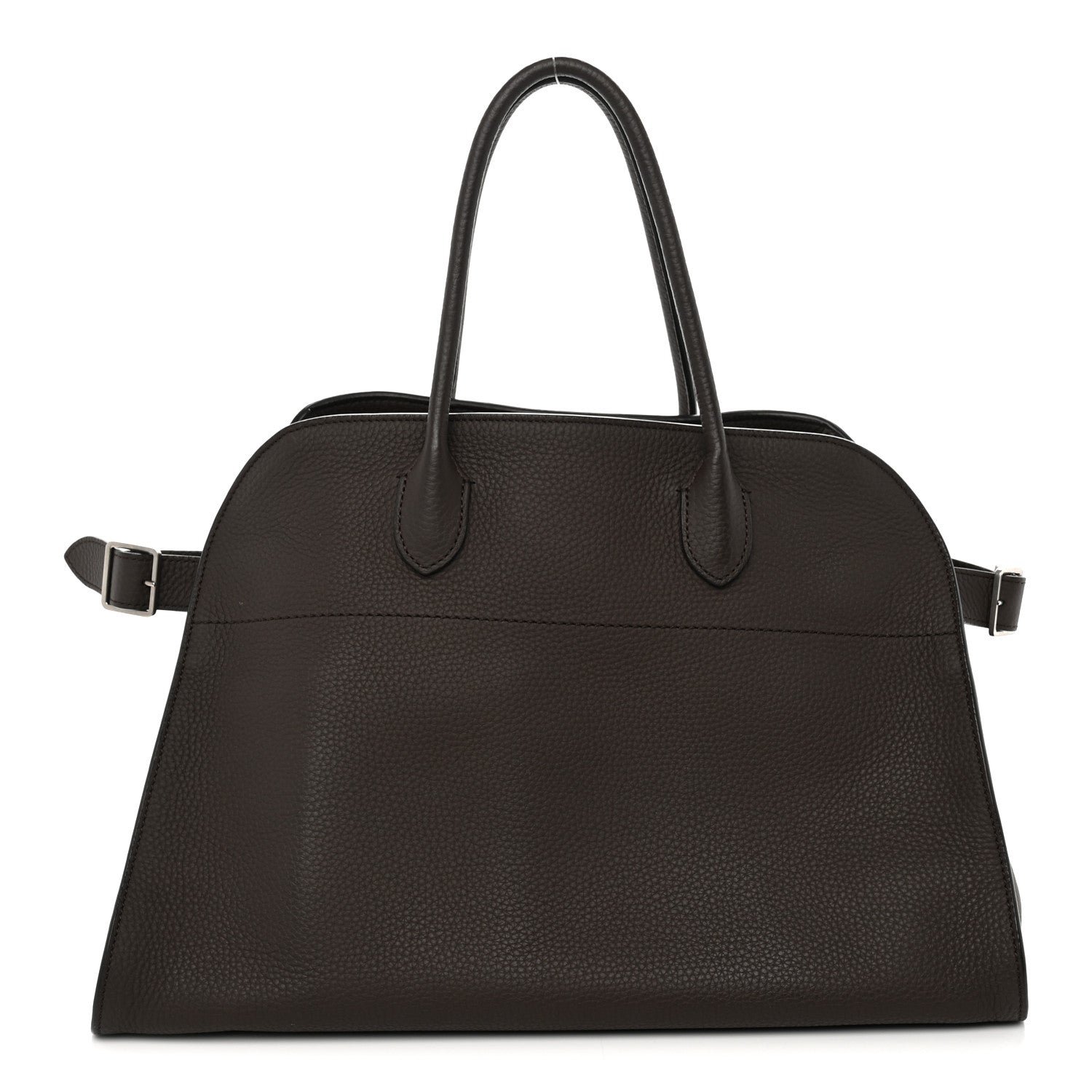 The Row Matte Grained Calfskin Soft Margaux 15 Mocha
