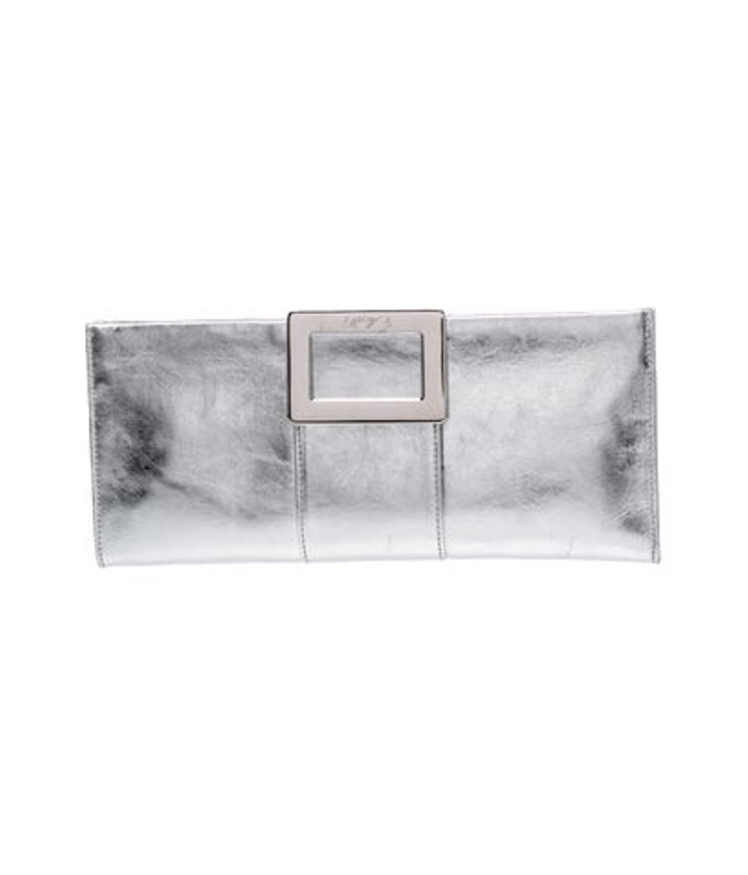Roger Vivier Vivier Leather Clutch
