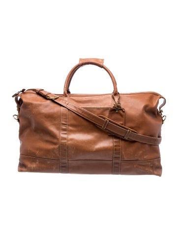 Coach Leather Weekender Bag