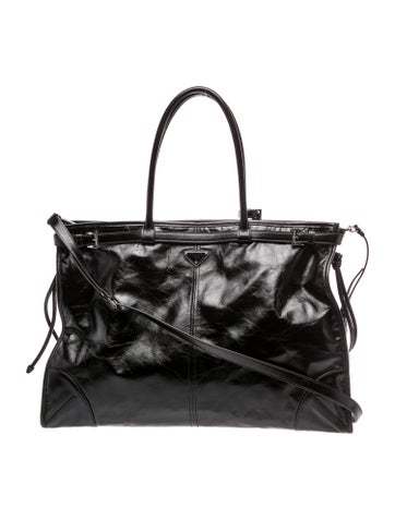 Enameled Metal Triangle Bonnie Tote Bag