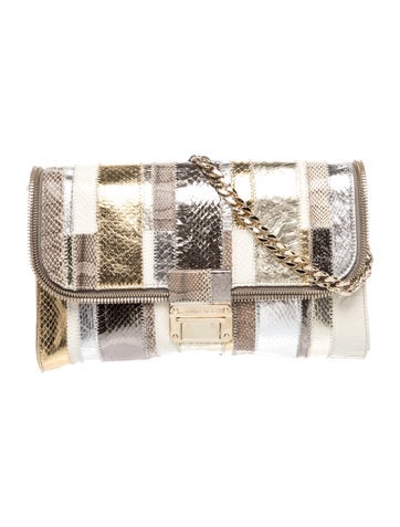 Embossed Leather Shoulder Bag