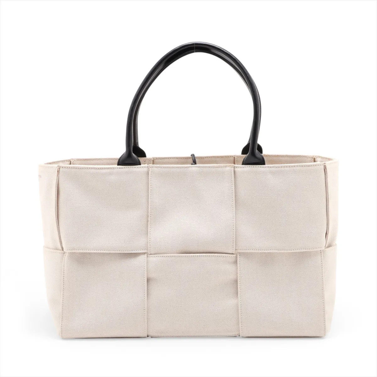 Bottega Veneta Maxi Intrecciato The Arco tote Canvas & Leather Tote bag White x
