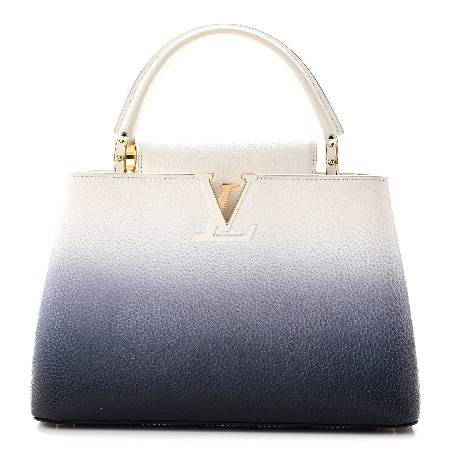 Louis Vuitton Taurillon Capucines PM Blue Marine