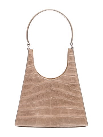 Embossed Leather Shoulder Bag