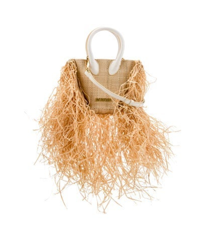Jacquemus Raffia Top Handle Bag