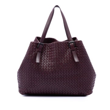 Alligator Large Nappa Intrecciato Cesta Tote