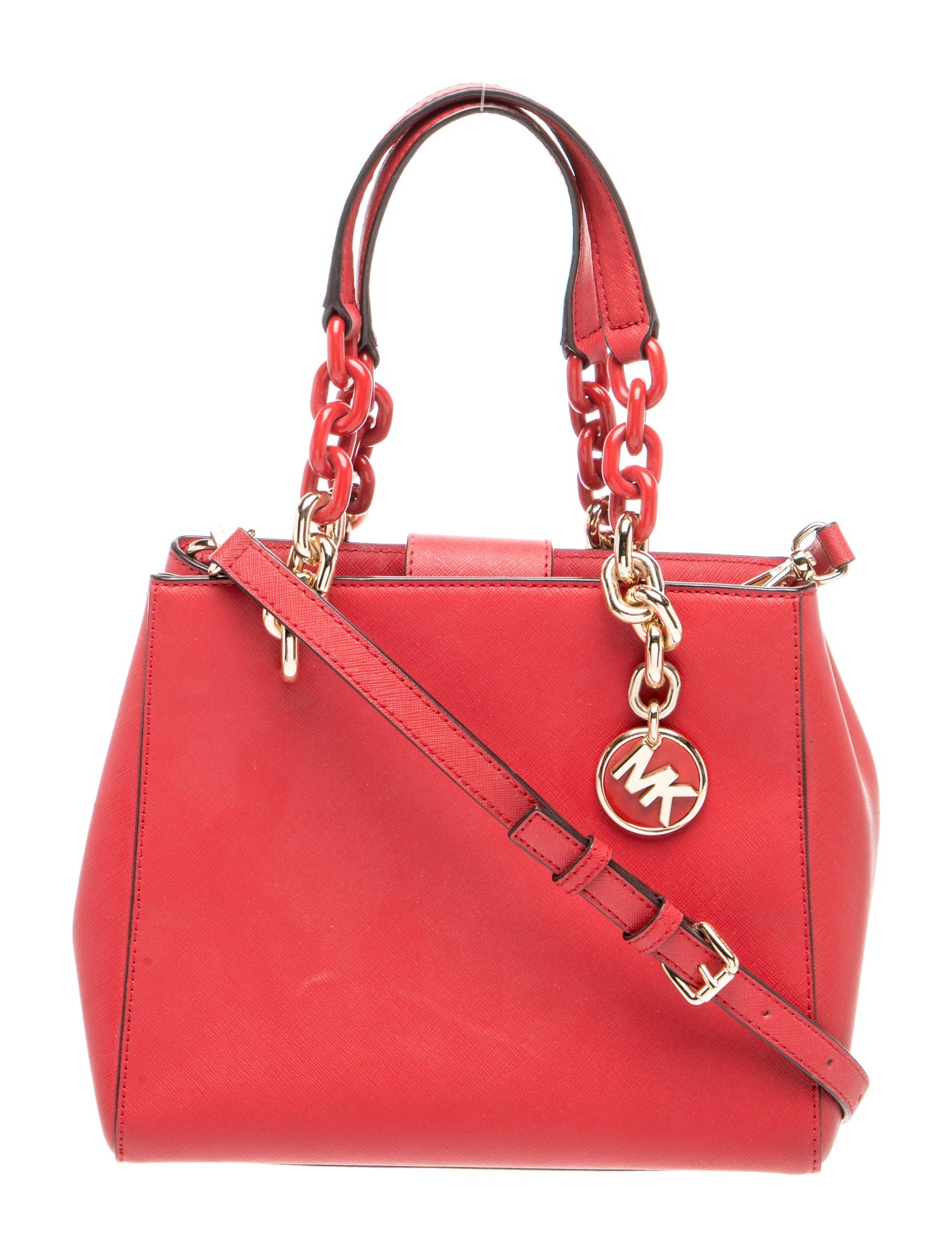 Saffiano Leather Top Handle Bag