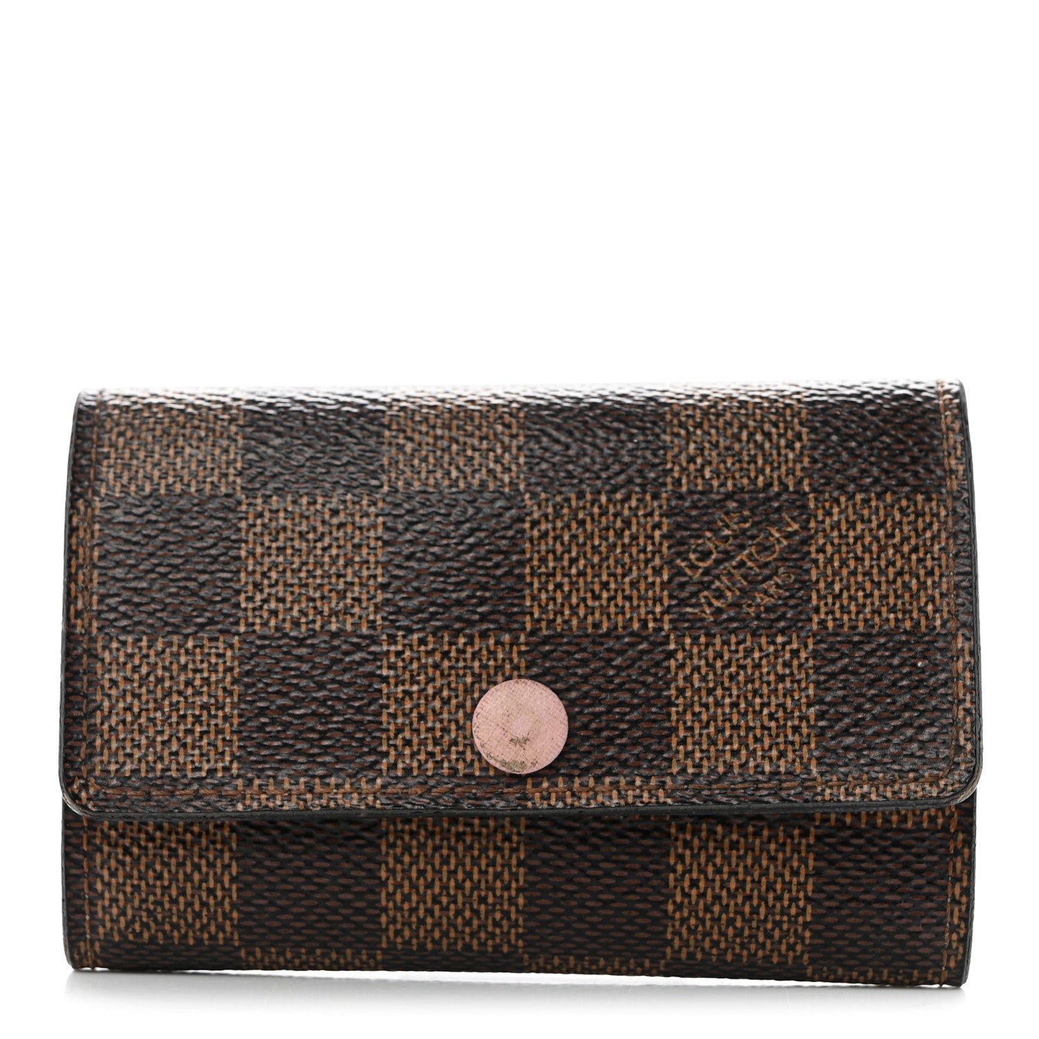Louis Vuitton Damier Ebene Multicles 6 Key Holder Rose Ballerine