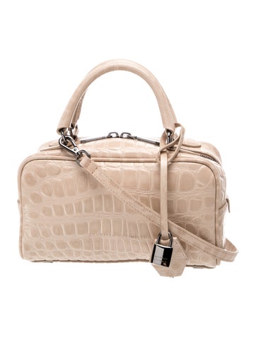 Embossed Leather Top Handle Bag w/ Tags