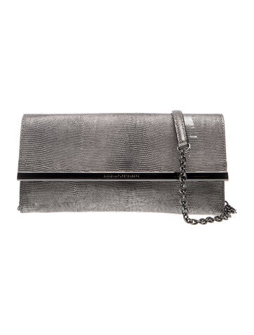 Embossed Leather Clutch