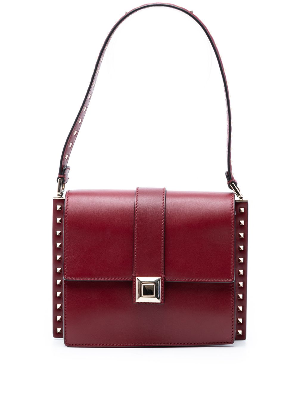 2010-2026 Leather Rockstud Flap shoulder bag
