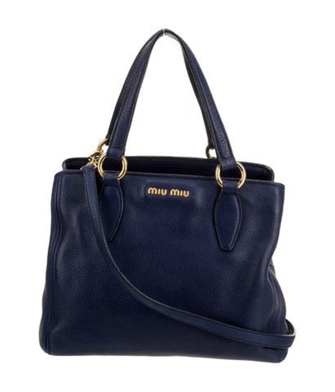 Miu Miu Miu Leather Top Handle Bag