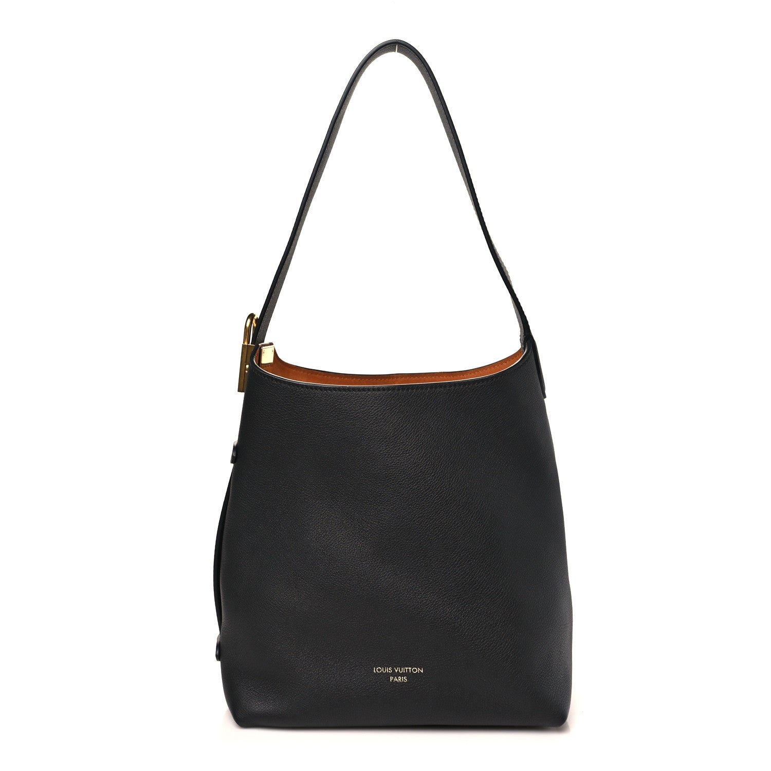 Louis Vuitton Grained Calfskin Low Key Hobo PM Black